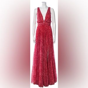 Amur red long dress! Size 6. Only worn once!